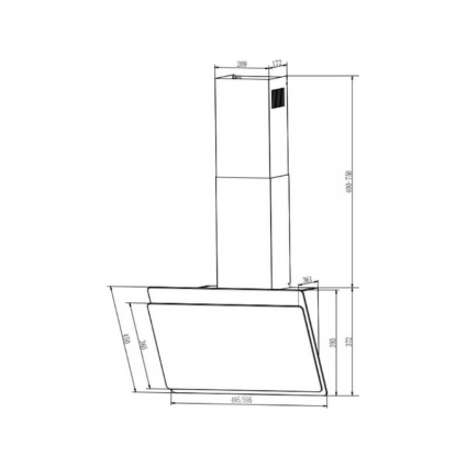 Вытяжка наклонная FABER TOCCO WH 60 